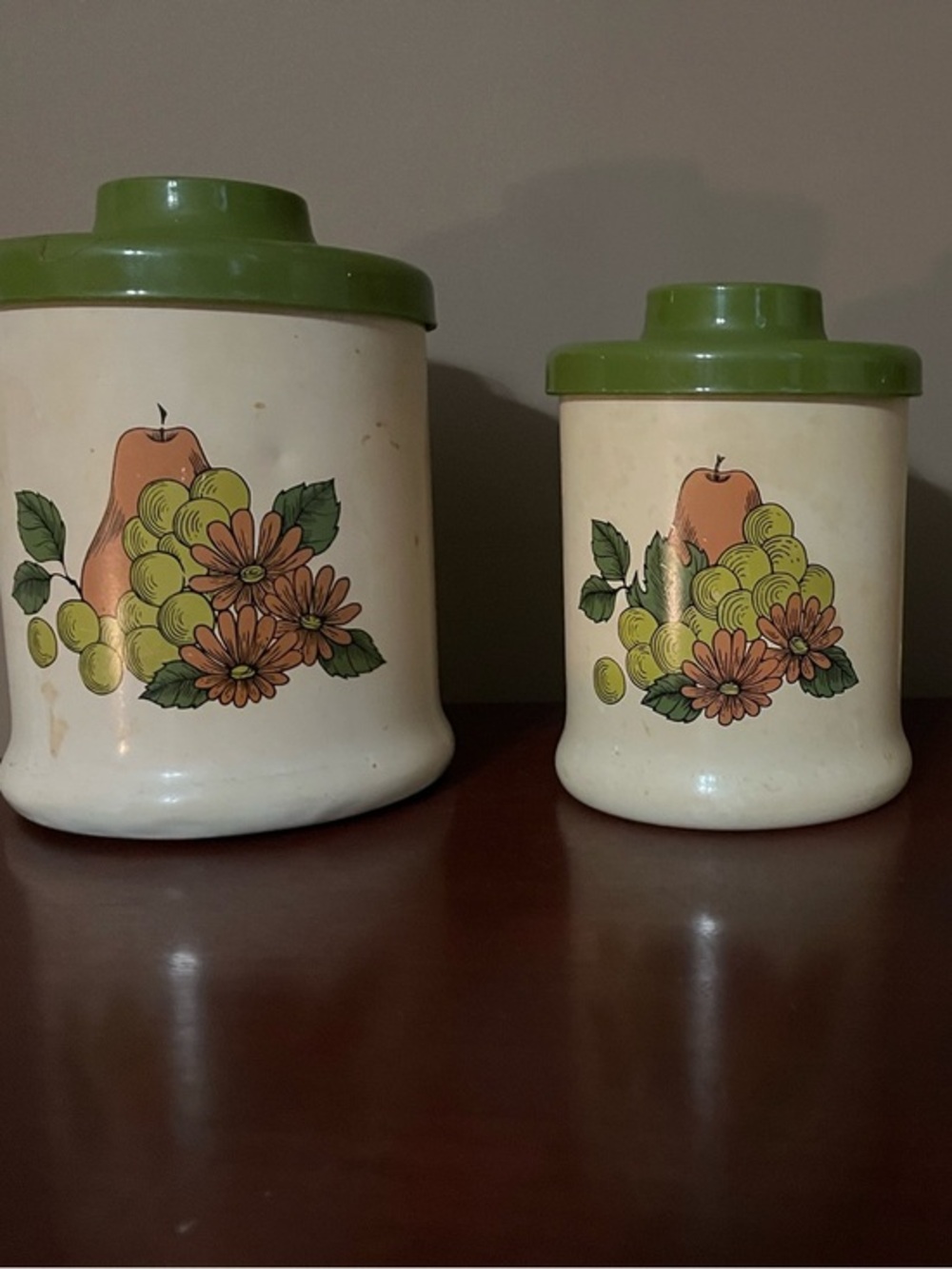 Vintage Atapco 3 piece canister set